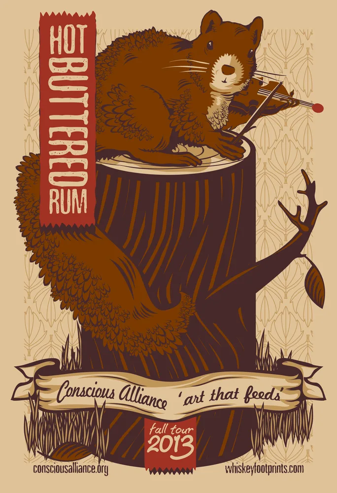 Hot Buttered Rum, Gig poster