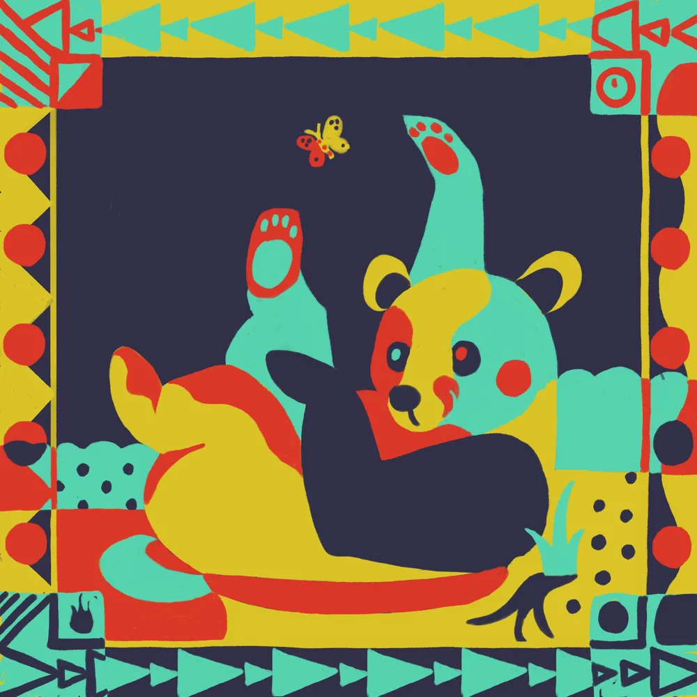 Bear & Butterfly, Print