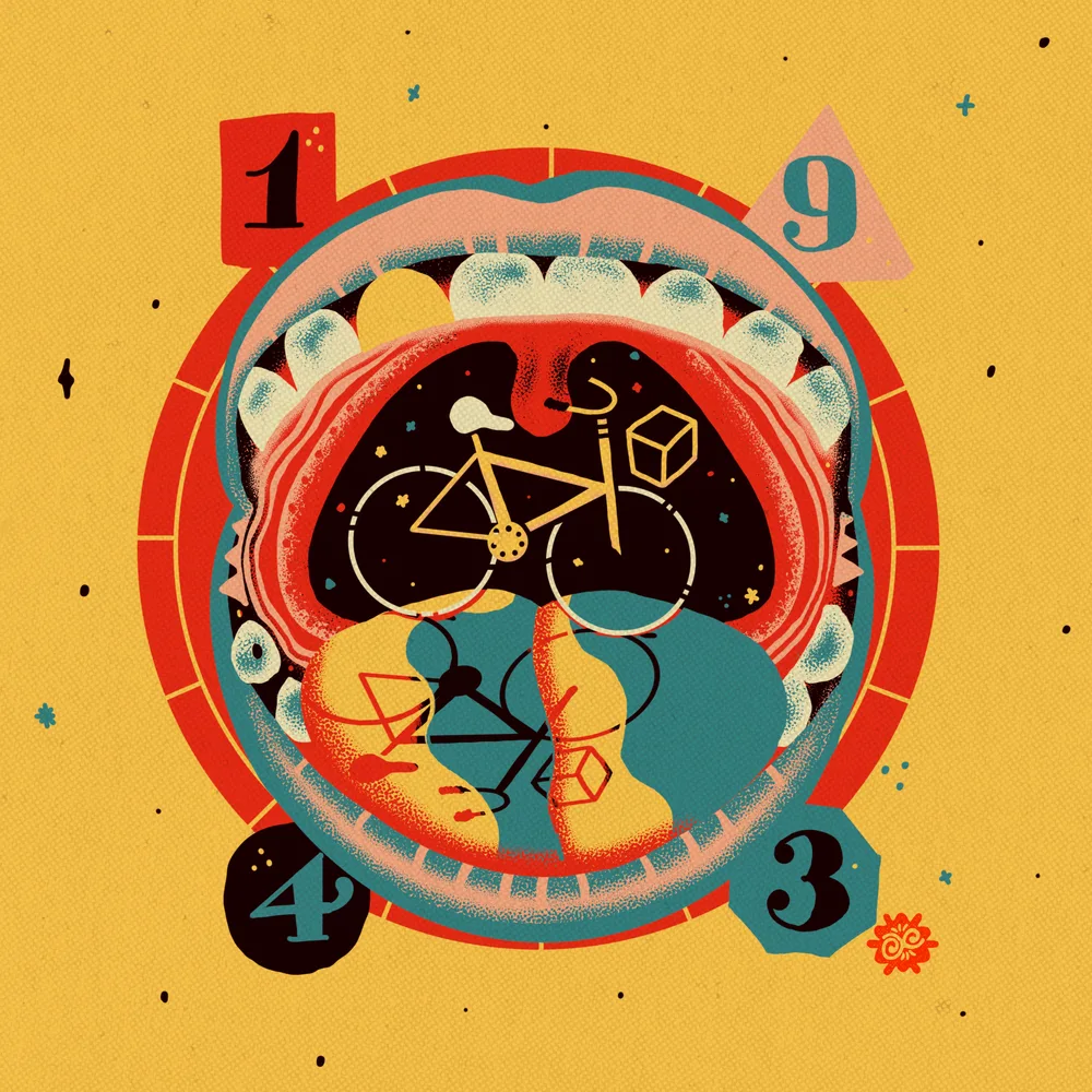 Bicycle Day, Flash and sticker
