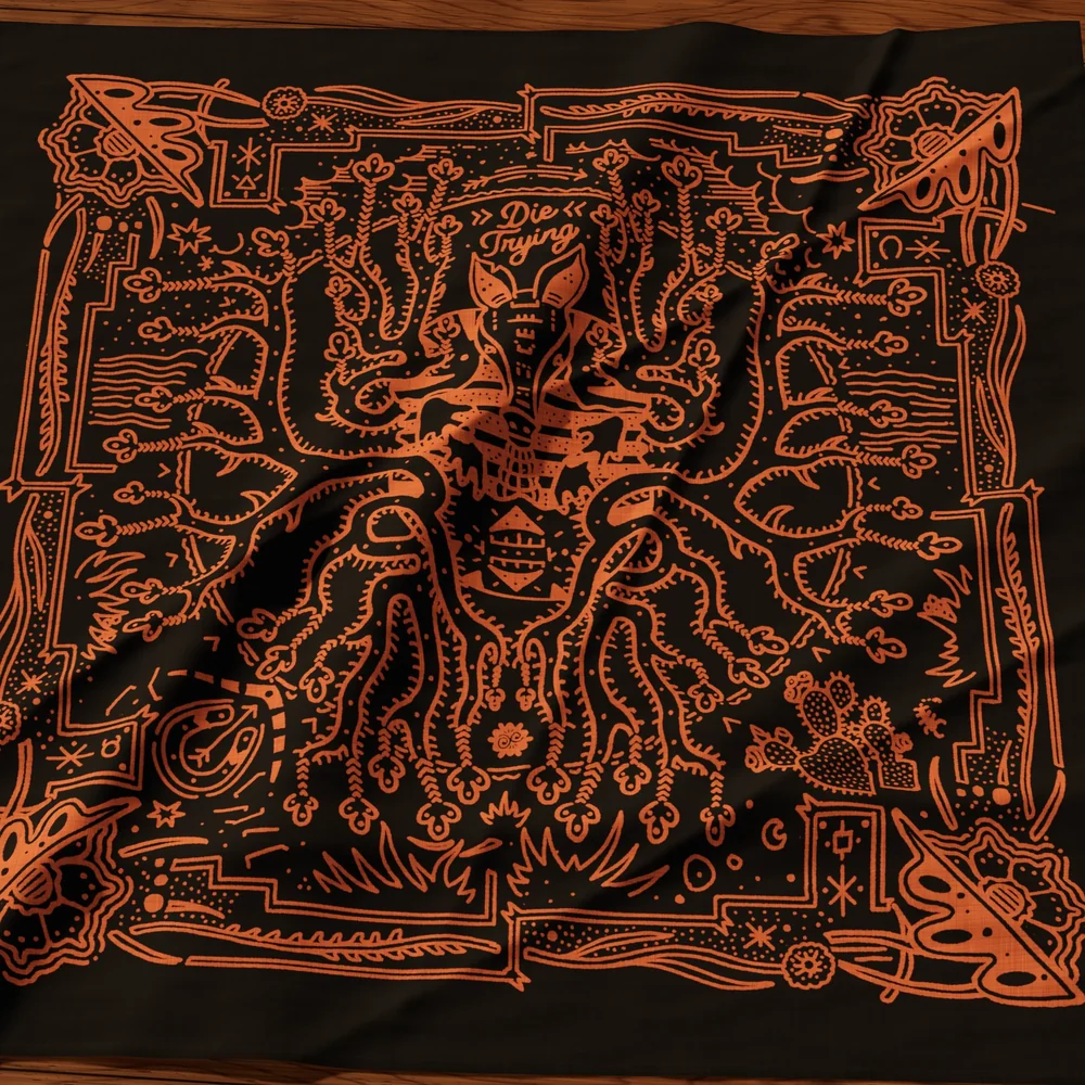 Die Trying, Bandana