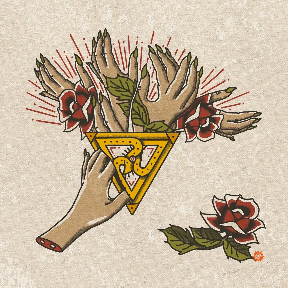 Hand & Roses, Flash